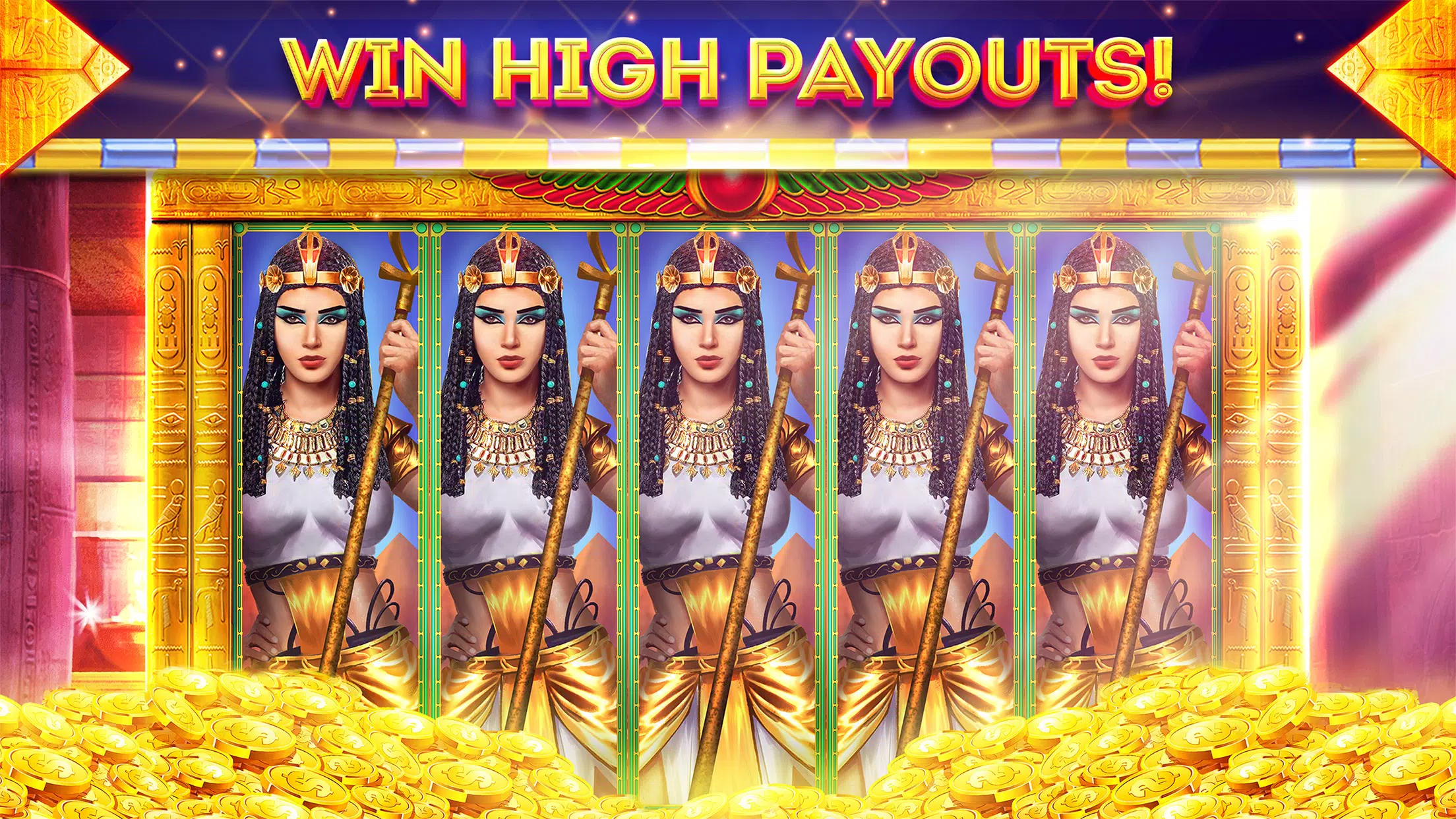 Pharaohs of Egypt Slots Casino Captura de tela 2