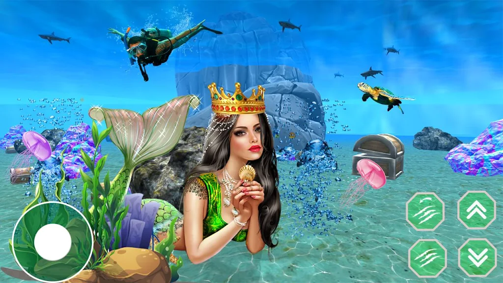 Mermaid Princess simulator 3D Ảnh chụp màn hình 1