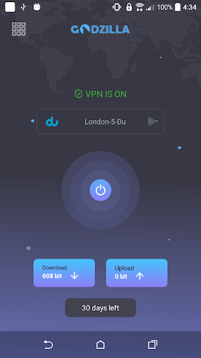 Godzilla VPN Ảnh chụp màn hình 1