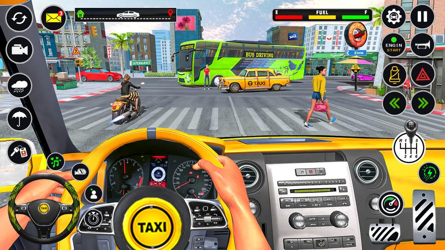 US Taxi Car Parking Simulator Captura de tela 2