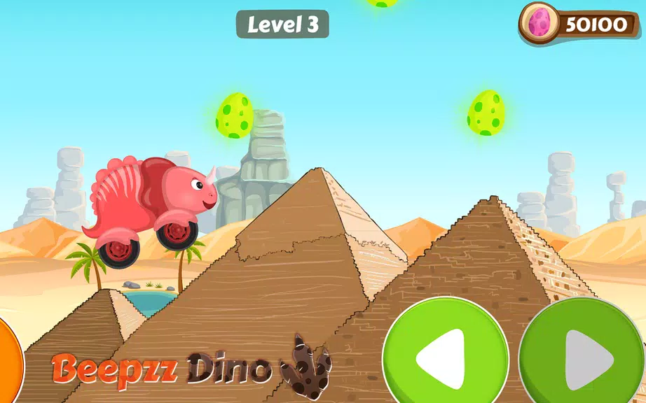 Car games for kids - Dino game Capture d'écran 1