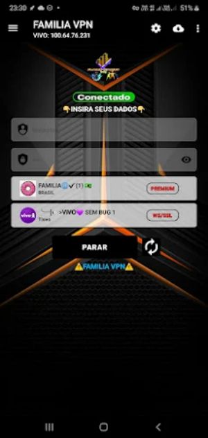 Schermata Família VPN 0