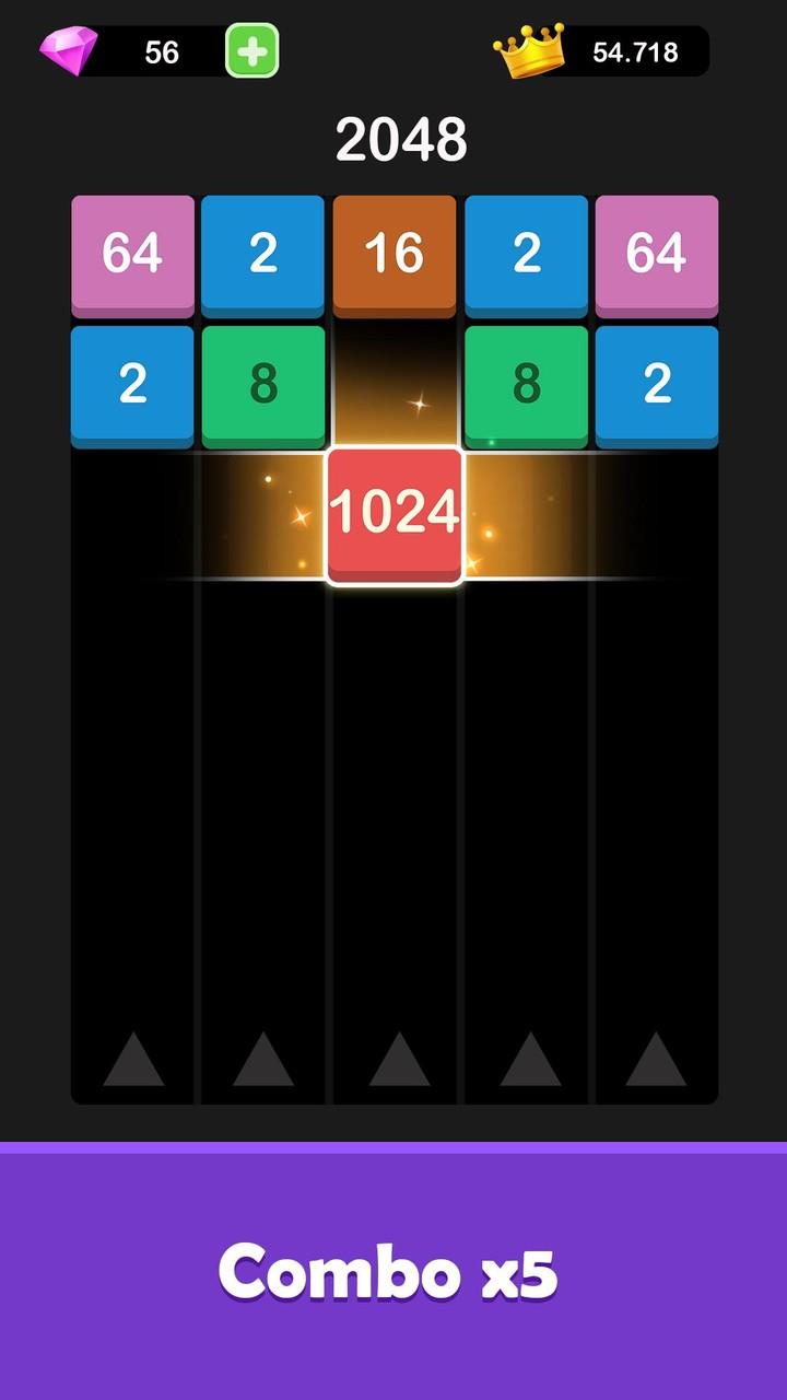 X2 Blocks: 2048 Merge Schermafbeelding 2