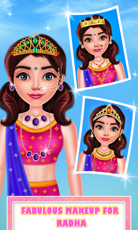 Cute Radha Fashion Makeover 스크린샷 0