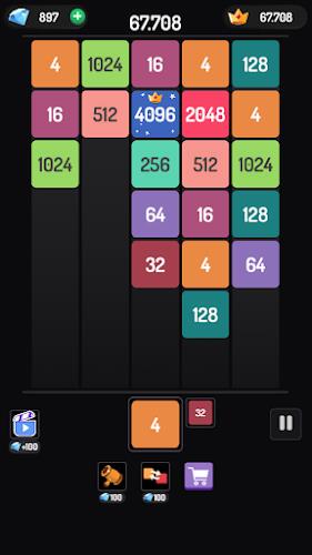 X2 Blocks - 2048 Merge Game Screenshot 0