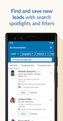 LinkedIn Sales Navigator স্ক্রিনশট 1