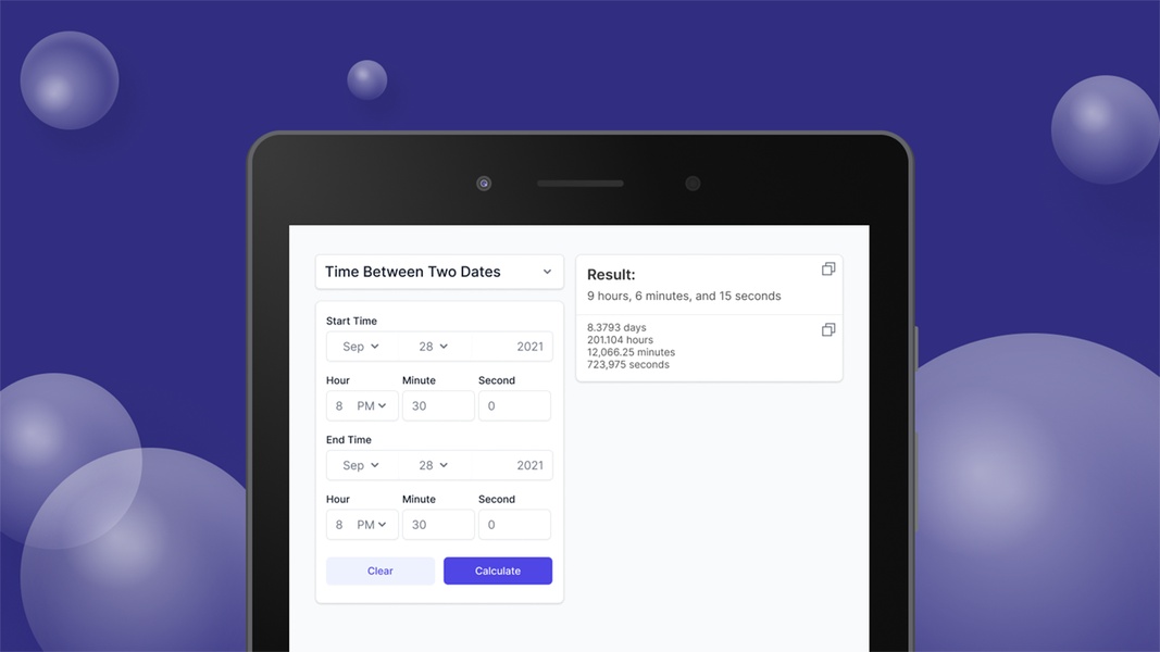 Schermata Time Duration Calculator 2