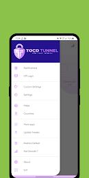 Toco Tunnel VPN Schermafbeelding 1