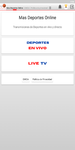 Mas Deportes Online Captura de pantalla 1