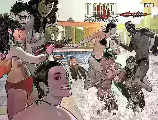 Marvel Swimsuit Special Art. Imahe ng kagandahang -loob ni Marvel.
