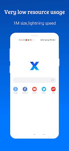 XBrowser - Mini & Super fast Zrzut ekranu 0