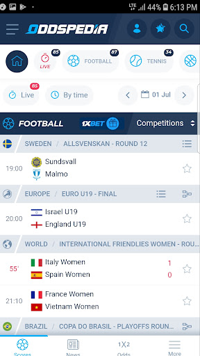 oddspedia Captura de pantalla 1