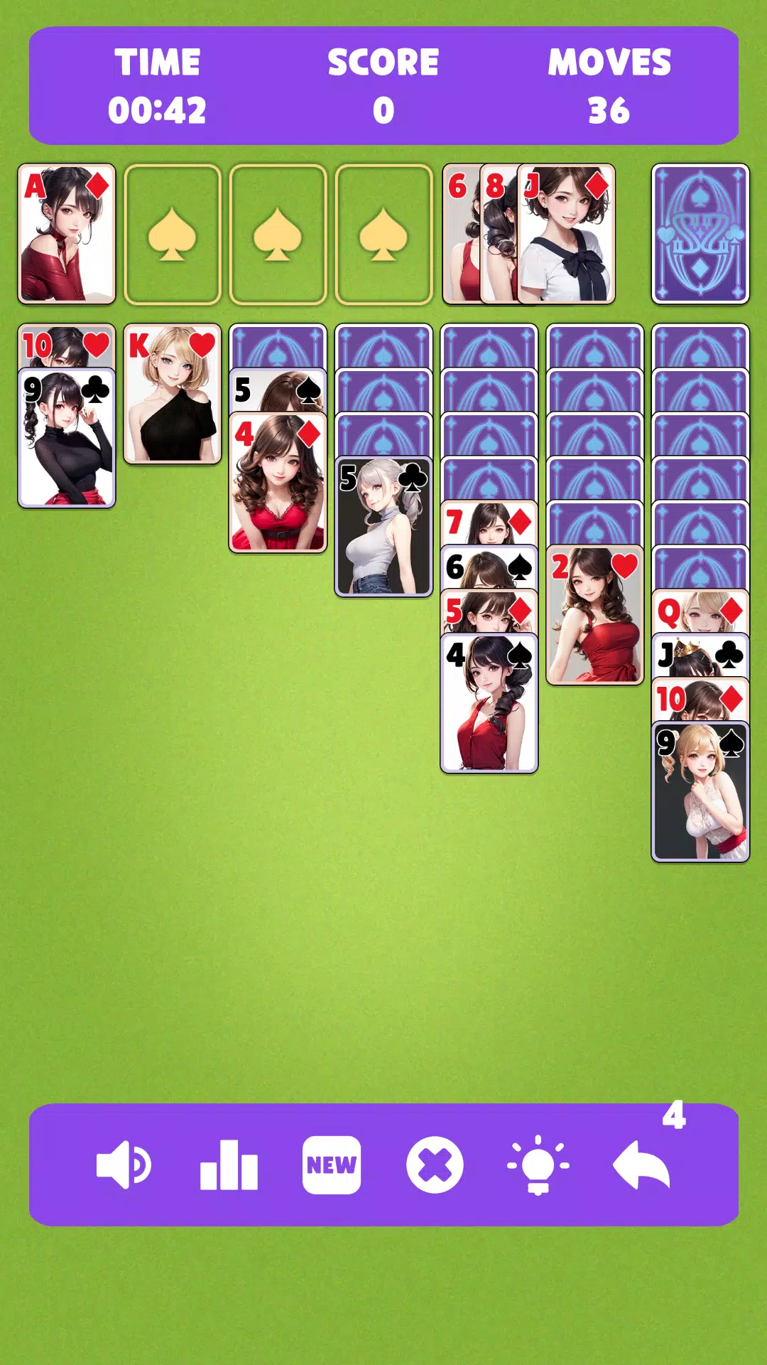 Sexy solitaire girls: ani card 스크린샷 3