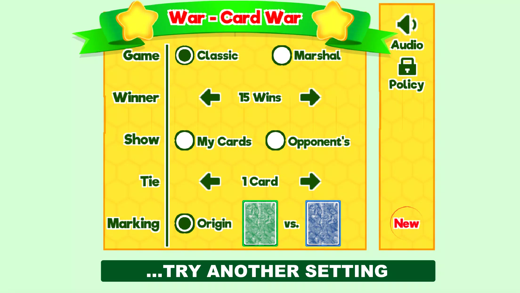 War - Card War स्क्रीनशॉट 1