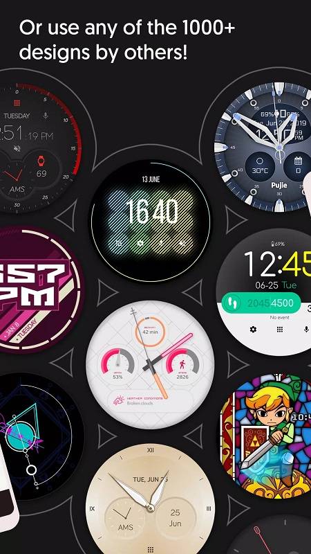 Watch Faces - Pujie - Premium Скриншот 1