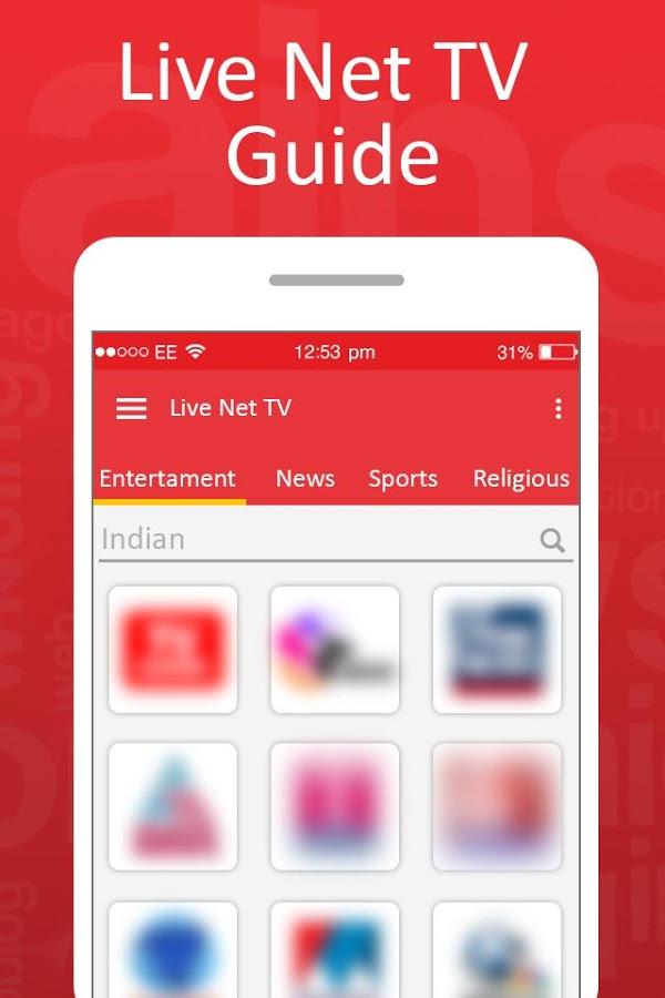 Live Net TV Streaming Guide स्क्रीनशॉट 0