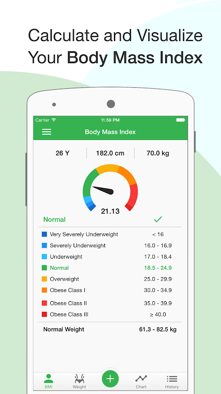 BMI Calculator: Weight Tracker स्क्रीनशॉट 0