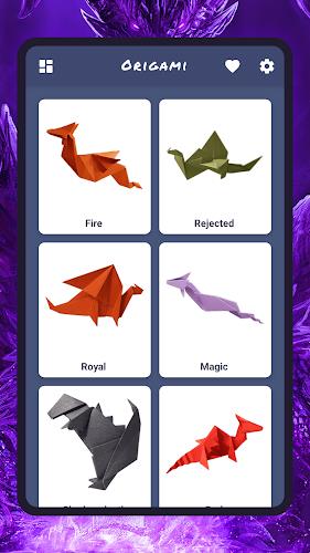 Schermata Origami dragons 0