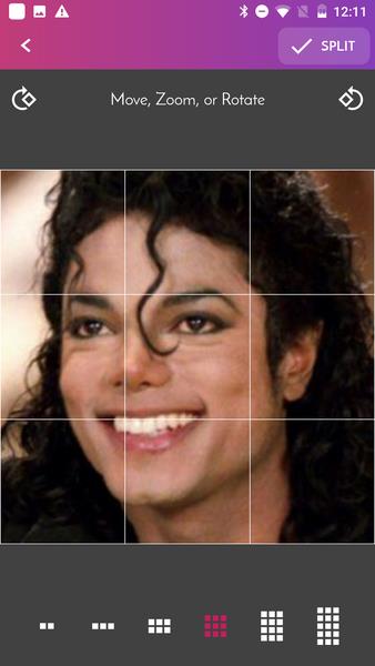 PhotoSplit Grid Maker Captura de pantalla 3