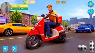 Food Delivery Boy Bike Game 3D Ekran Görüntüsü 1