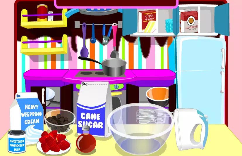 game cooking chocolate cream Скриншот 2