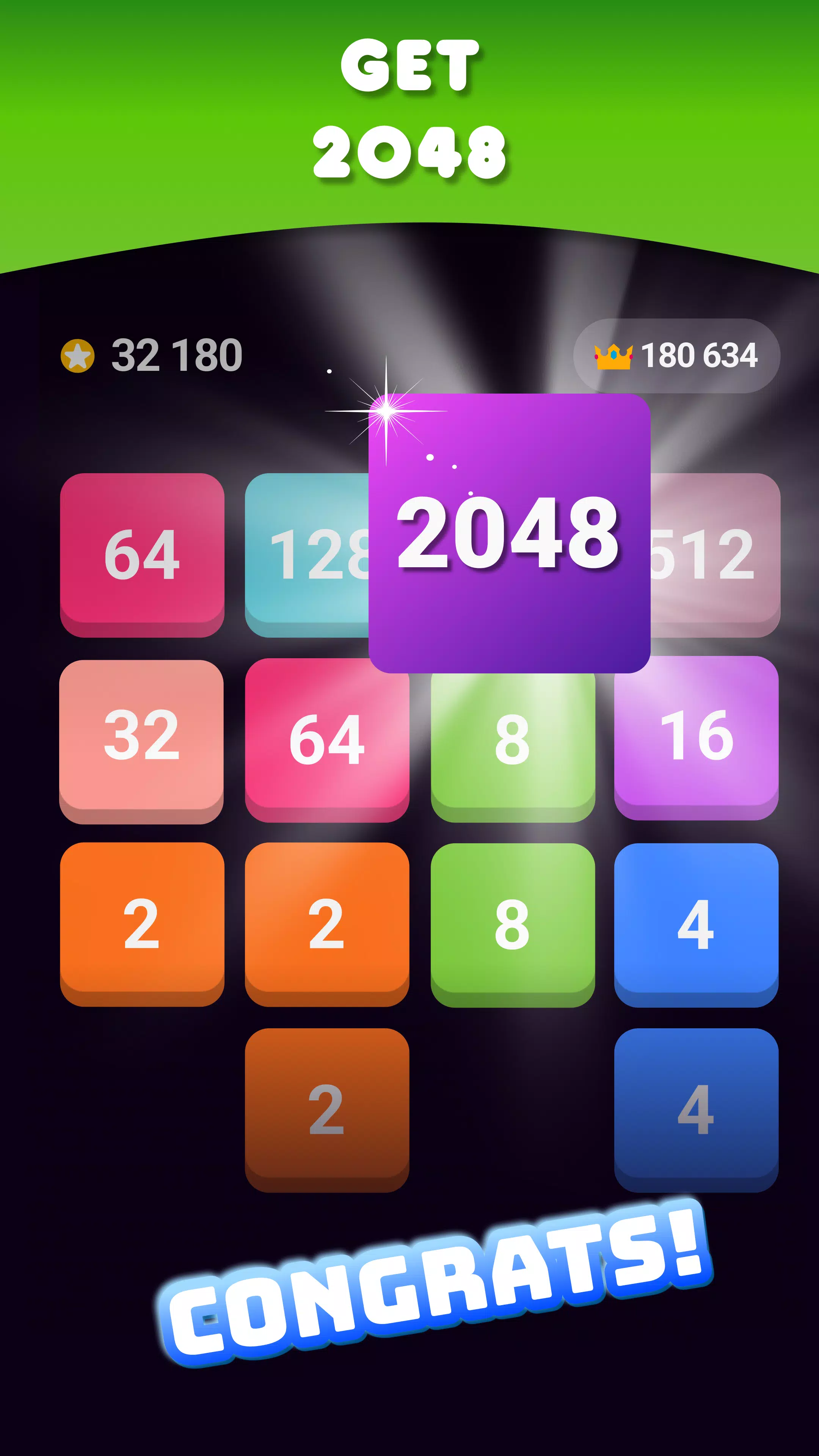 2048: Puzzle Game! Merge Block Скриншот 1