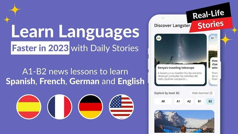 Learn Languages with Langster 스크린샷 0