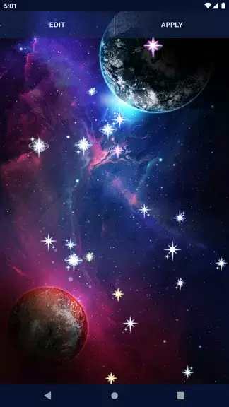 Galaxy Universe Live Wallpaper 스크린샷 3