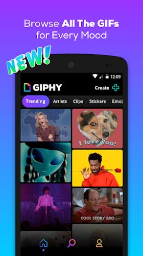 GIPHY: GIF & Sticker Keyboard Schermafbeelding 0