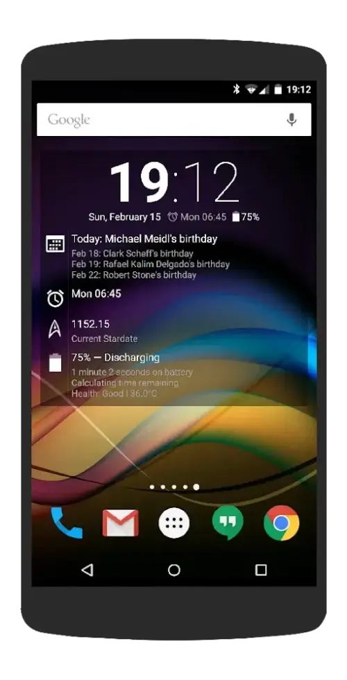 Chronus Information Widgets Schermafbeelding 3