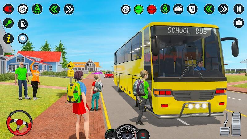 School Bus Driving Games 3D Скриншот 1