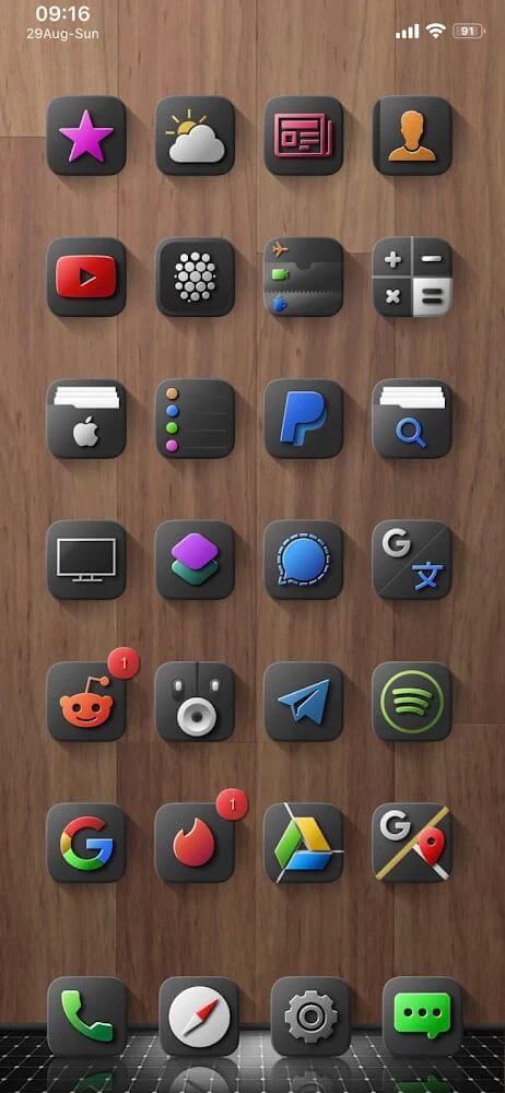 Shiiny Icon Pack Mod Скриншот 2