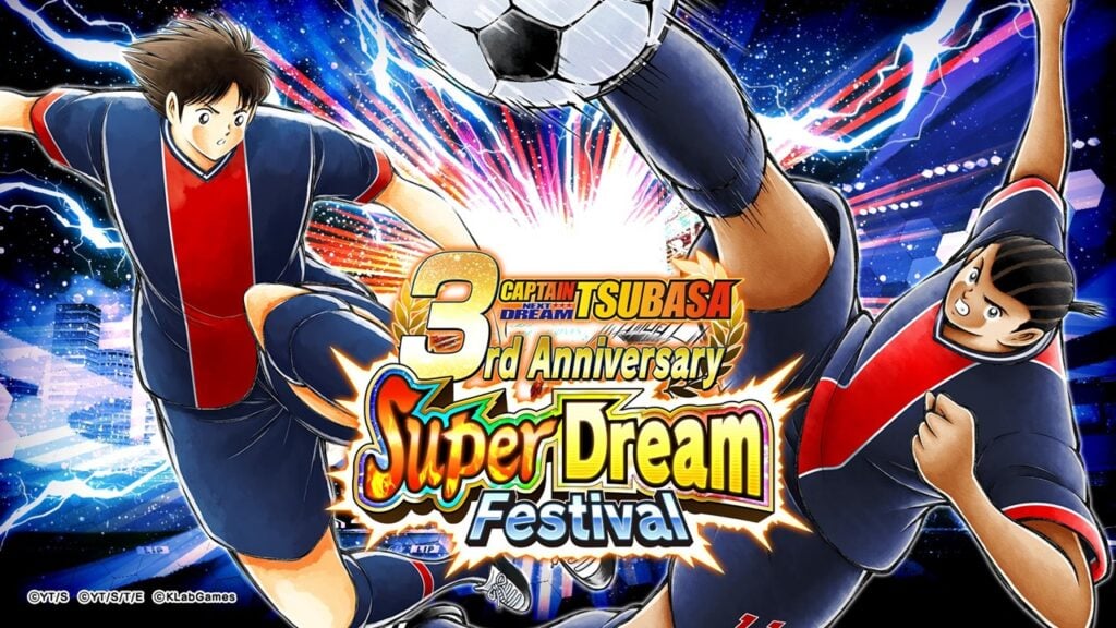 Jogadores SSR exclusivos aguardam em Captain Tsubasa: o próximo 3º aniversário do Dream Team!