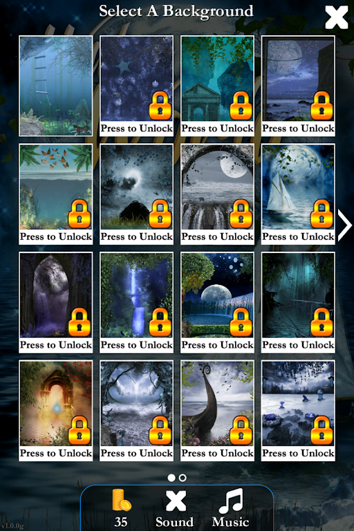 Pyramid Solitaire Water World Captura de pantalla 1