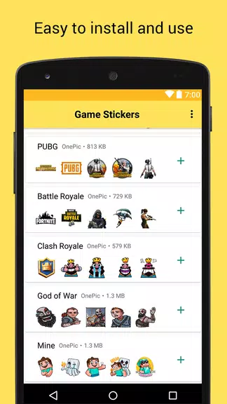 Game Stickers for Whatsapp Captura de pantalla 1
