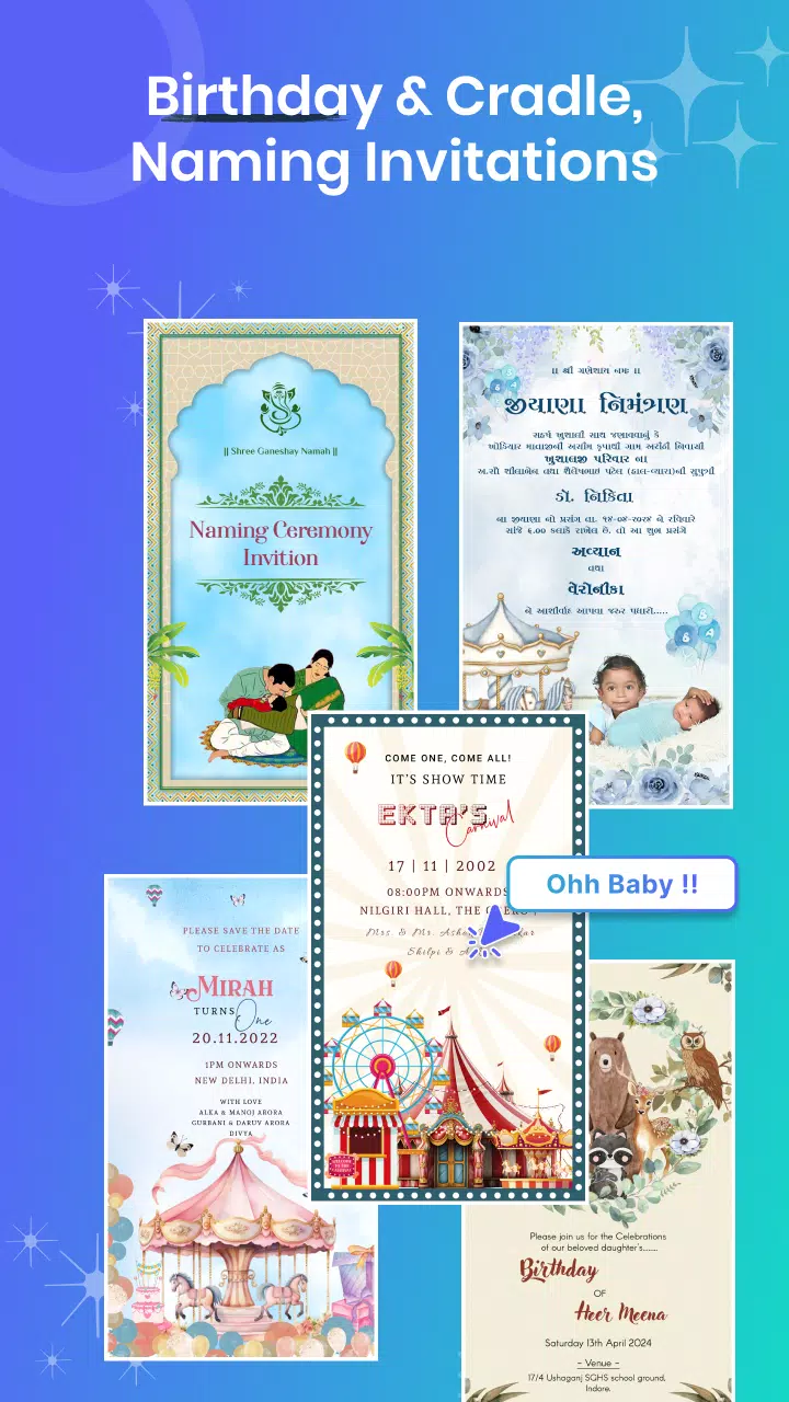 Invitation Maker - Card Design Captura de tela 3