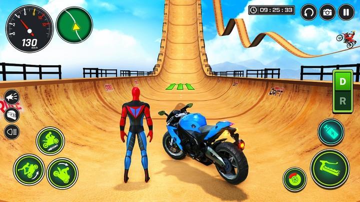 Superhero Bike Stunt Games GT Capture d'écran 2