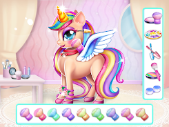 Unicorn Dress up Girls Game Captura de pantalla 3