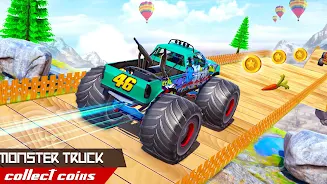 Monster Car Stunts Game 2023 Tangkapan skrin 1