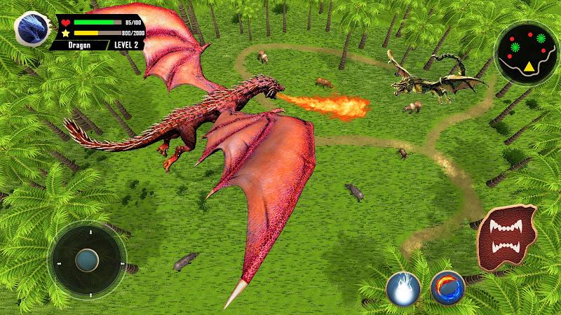 Flying Dragon Simulator Games Ảnh chụp màn hình 2