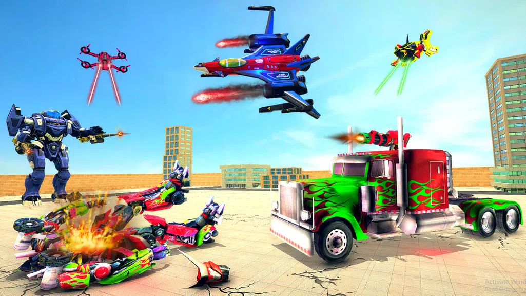 Truck Robot Transform Game 스크린샷 2