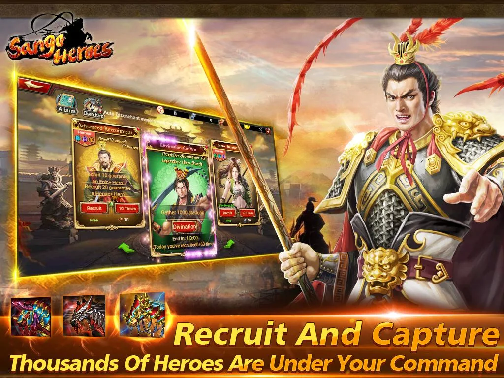 CBT of Sango Heroes Ảnh chụp màn hình 1