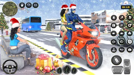 Superhero Bike Taxi Bike Games Ekran Görüntüsü 3