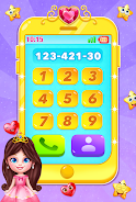 cute princess toy phone game Ảnh chụp màn hình 0