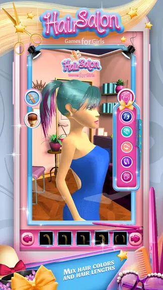 Hair Salon Games for Girls ဖန်သားပြင်ဓာတ်ပုံ 3