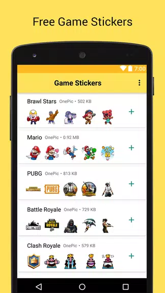 Game Stickers for Whatsapp Captura de pantalla 0