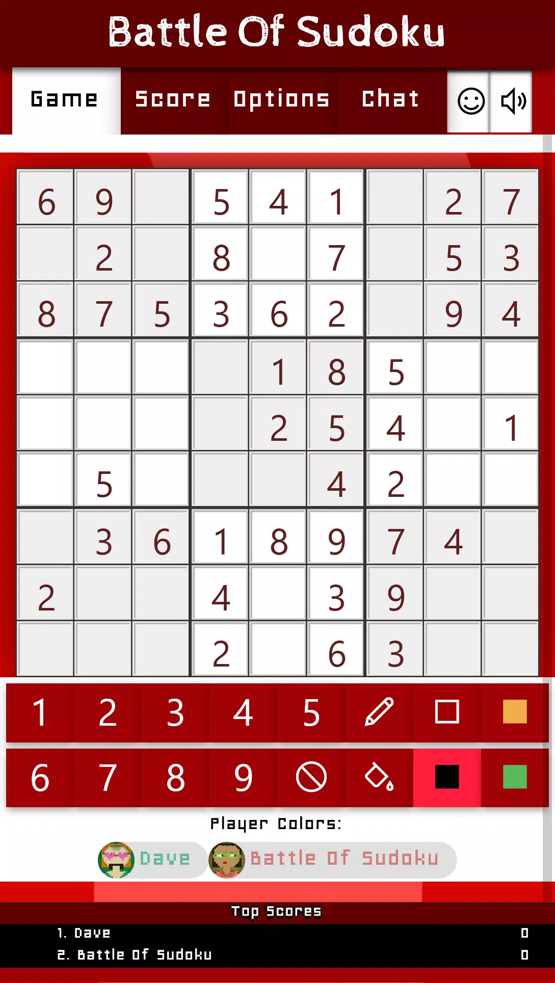 Battle Of Sudoku Schermafbeelding 0