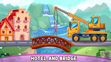 Build a House-Kids Truck Games Ảnh chụp màn hình 2