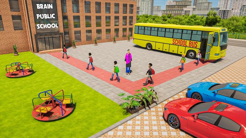 School Bus Driving Games 3D Zrzut ekranu 0