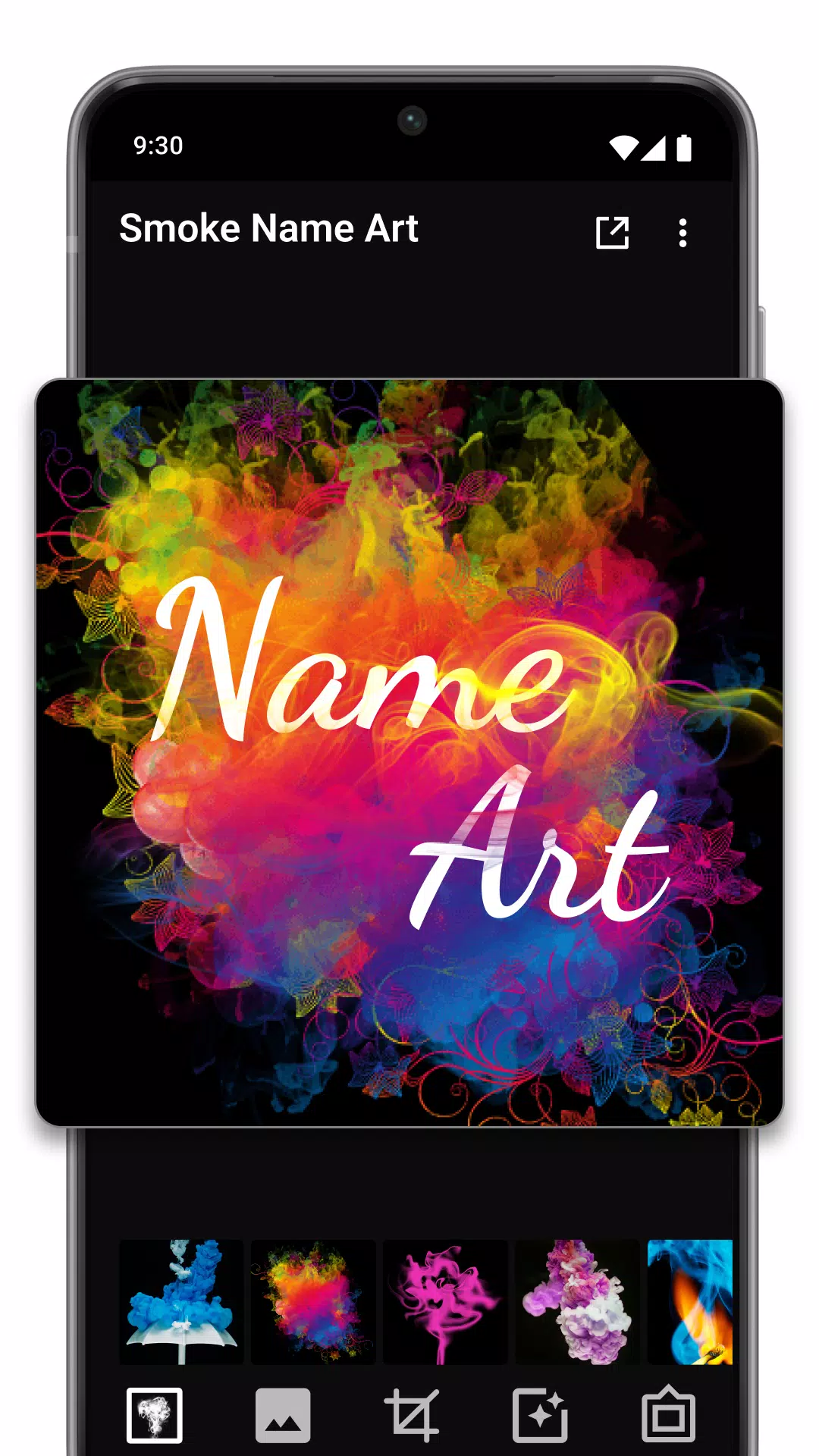 Smoke Name Art Maker Screenshot 3